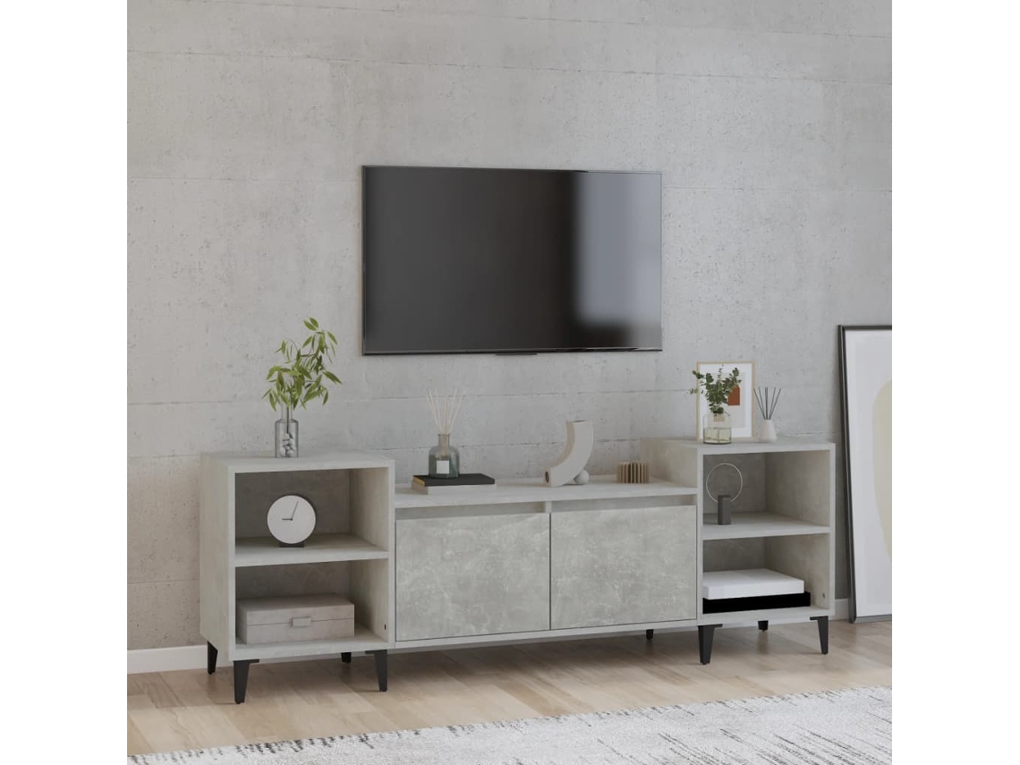 Vidaxl Móvel de Tv 160x35x55 Cm Derivados de Madeira Cinzento Cimento