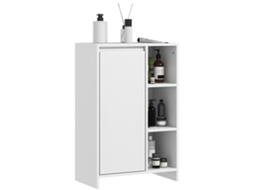 Armário Casa de Banho Mdf Cor Branco 53x30x80 cm Homcom