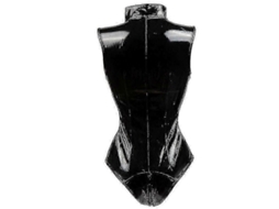 Fantasia de Catwoman em Couro Falso Modelo 8921 Vermelho