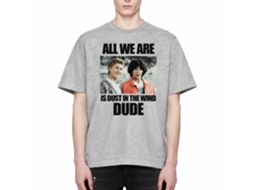 Rockinstone Bill And Ted Dustin T Wind Heather Gray Adult T-shirt Size:m