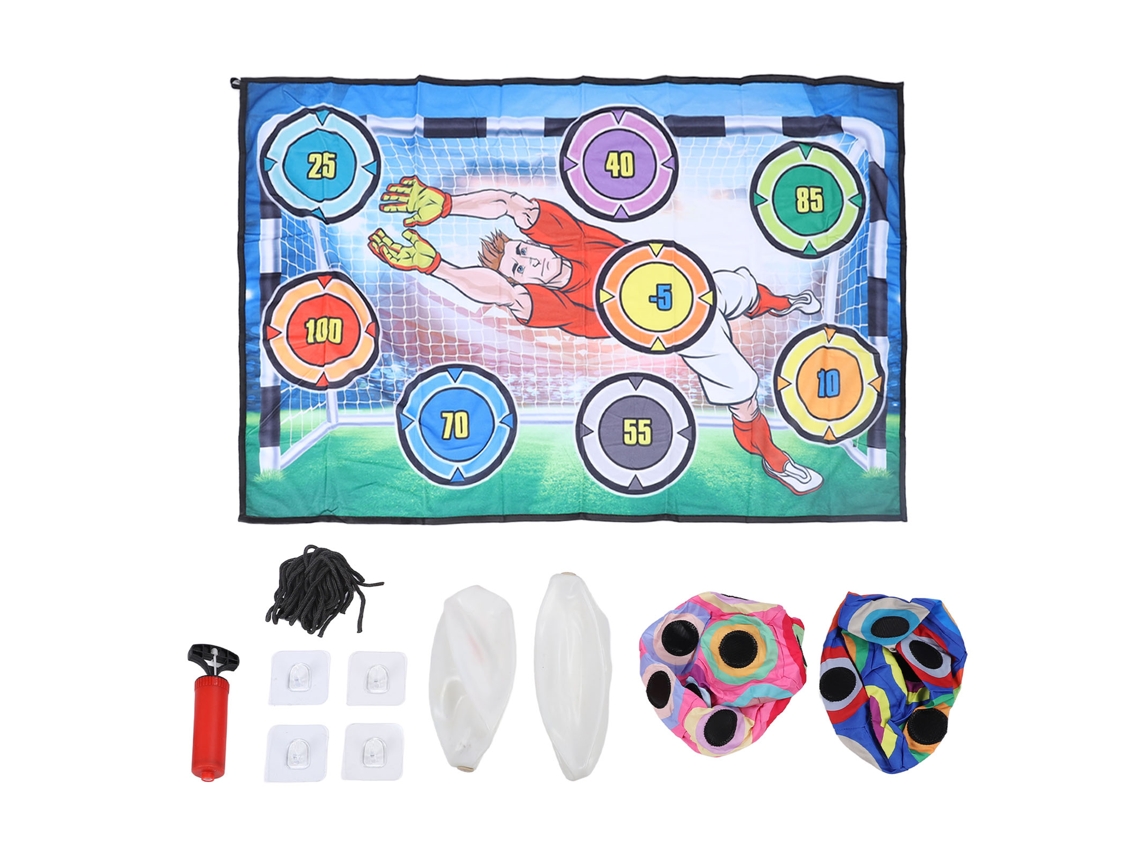 Mali conjunto de Jogo de Futebol 2 em 1 com 2 Bolas Alvo para Coordenção Olho mão Jardim Interior Exterior