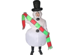 2026 traje Inflável de Boneco de Neve para Adultos Natal Halloween Festa