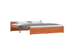 Estrutura da Cama Marrom Cera 205.5 X 95.5 X 51 Cm MAISON EXCLUSIVE