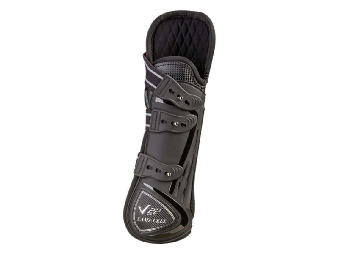 Botas de Tendão com Protetores de Joelho V22 Preto Llami-Cell