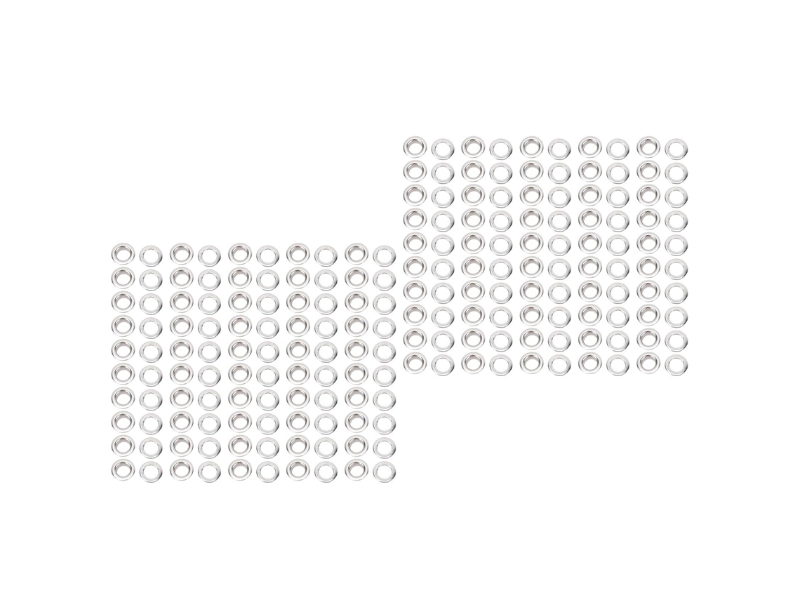 Ilhós De Latão, Conjunto de 100 Unidades, Diâmetro Interno 18 Mm,