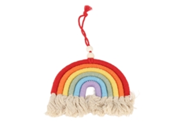 Pingente decorativo Baok, colorido e trançado, com sino de cobre - Ideal para casa e carro.
