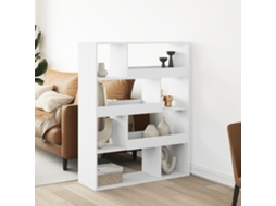 Vidaxl Divisória 100x33x125,5 Cm Derivados De Madeira Branco