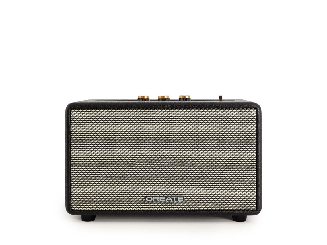 Create - Speaker Retro - Alto-falante Portátil Com Bluetooth, Usb E Aux