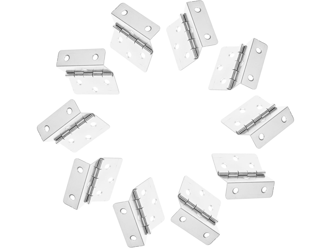 Conjunto De 10 Dobradiças Triplas Dobráveis Para Armários, Ferragens