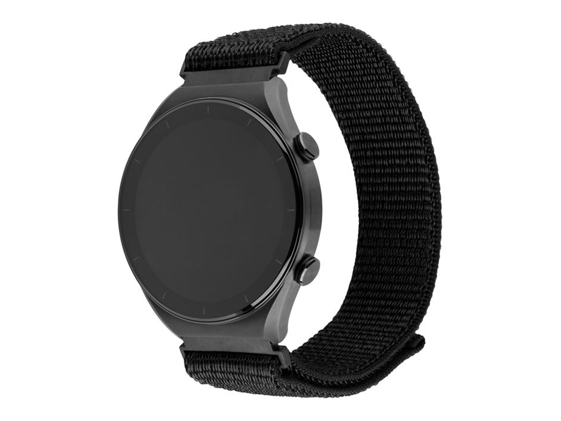 Bracelete Para Huawei Watch Gt 2 /gt 2 Pro/gt 3 Pro (46mm)/ultimate, Xiaomi Watch S1 Bracelete Esportivo Fixo Em Nylon Preto Fixed (46mm)