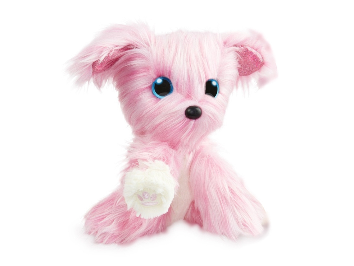 Mali brinquedo de Pelúcia Cachorro Rosa de Banho e Higiene com Surpresa para Crianças