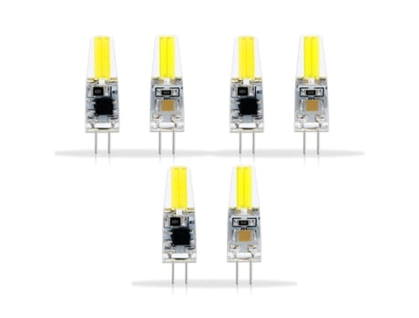 Conjunto de 6 Leds de 220V Luz Branca Quente AURUM