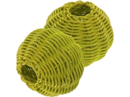 Conjunto De 2 Peças De Rattan Trançado Para Luminárias De Teto Decorativas, Protege Eficazmente A Lâmpada.