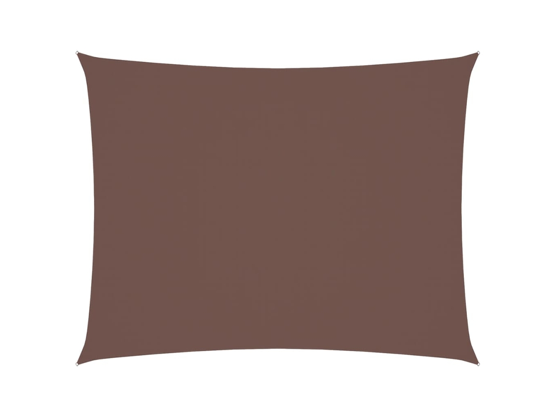 Para-sol estilo vela VIDAXL Marrom (6x8 m)