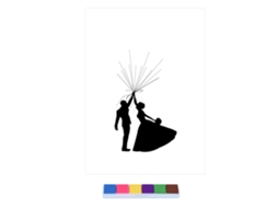 Livro de Visitas para Convidados com Pintura de Impressão Digital para Casamento e Festas com S/MARCA