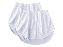 2026 2 Pacotes de Extensores de Camisa para Mulher, Saída Curtinha, Saída Curtinha de Blusa, Petticoat Extensível com Cintura Elástica
