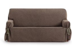 Capa de Sofá 2 Lugares EYSA Universal Premium Valeria Tecido Elástico (180 x 70 x 110 cm - Poliéster e Algodão - Marrón)