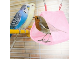 Ninho de Malha Respirável para Pássaros, Papagaios, Hamsters e Outros Pets, para o Verão Rosa AQUAFORGE