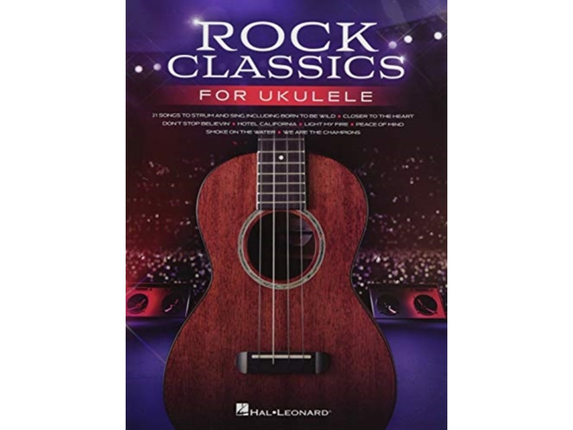 Livro rock classics for ukulele de other hal leonard corp (inglês)