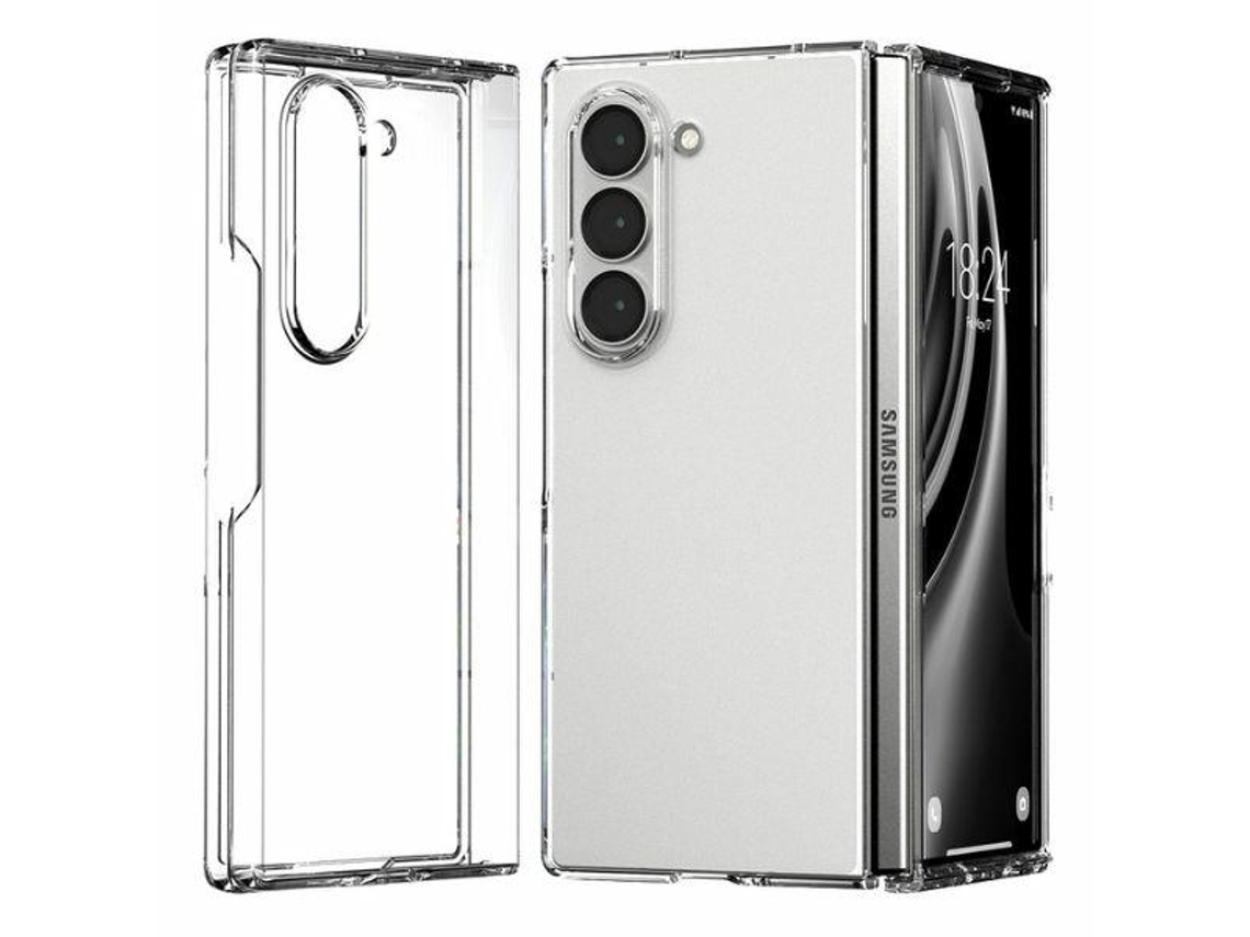 Capa para Samsung Galaxy Z Fold 6 MERCURY Pele Sintética Rígida Transparente