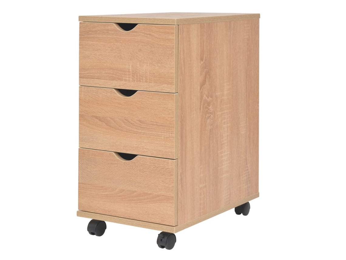 Drawer Unit, Drawer Units Vidaxl Marrom Madeira Processada (n/a)