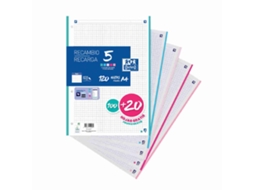 Recarga Papel A4 Quadriculado Oxford