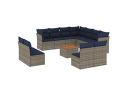 Garden Sofa Set, Garden Sofa Sets Vidaxl Cinzeto Rattan / Vime (n/a)
