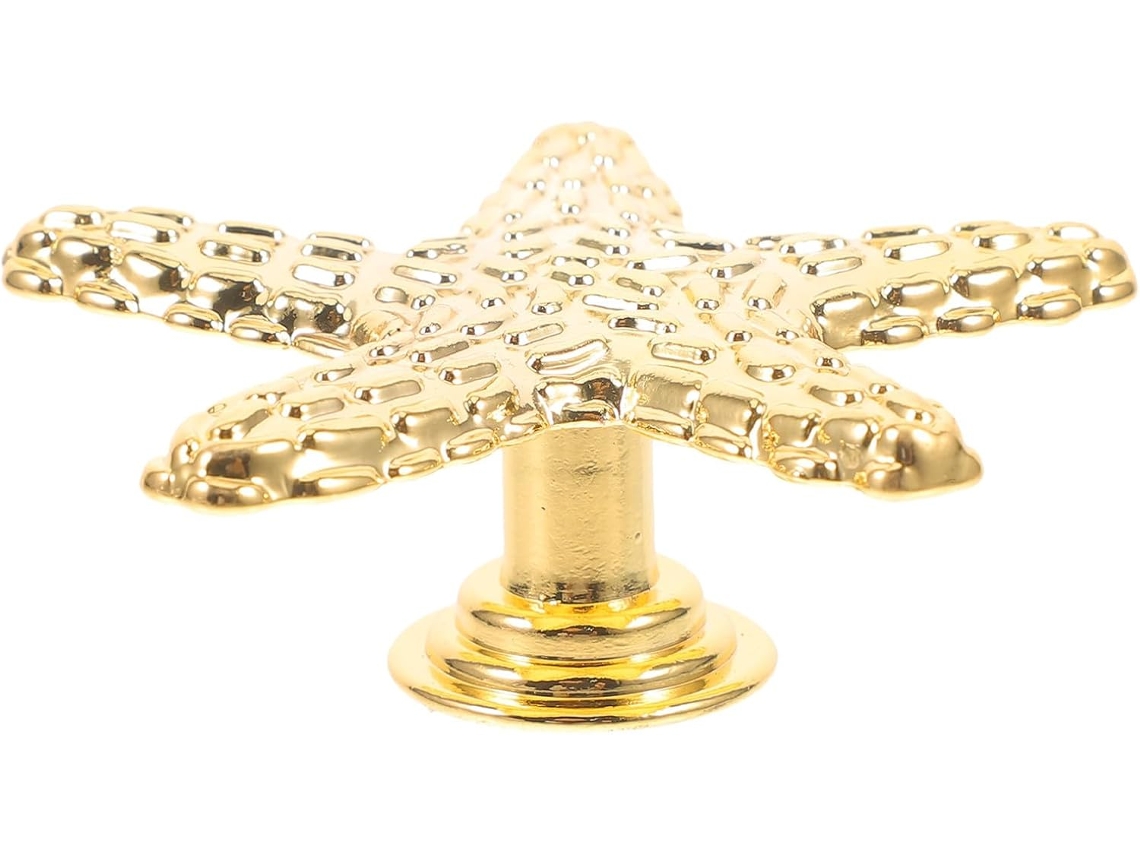 Puxadores Decorativos De Liga Dourada Para Armários, 4mm, Com Furo Único