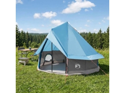 Vidaxl Barraca Tipi 4 Pessoa Azul Poliéster E Aço