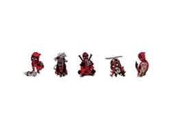 Conjunto De 5 Pins Do Deadpool Da Marvel 85465