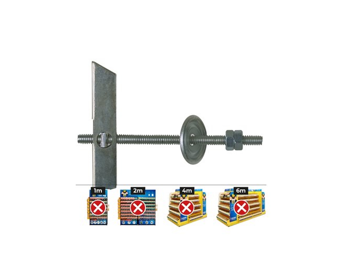Pino Rosca M4 Para Braço Oscilante Com Arruela E Porca Ø2,6x10x5,4cm Celo (caixa Com 100 Unidades)