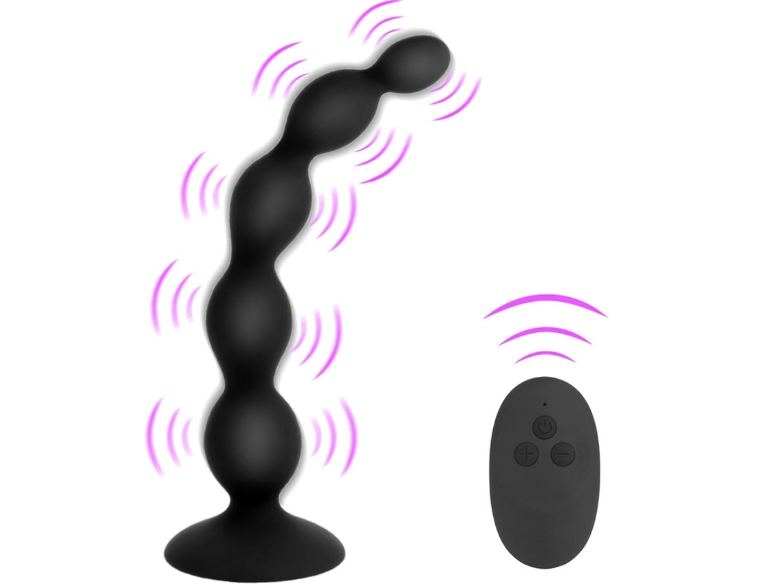 Vibrador Anal De Controle Remoto Com 10 Modos De Vibrao Para Adultos (preto)