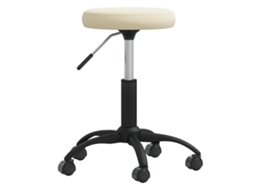 Vidaxl Cadeira De Jantar Veludo Cor Creme