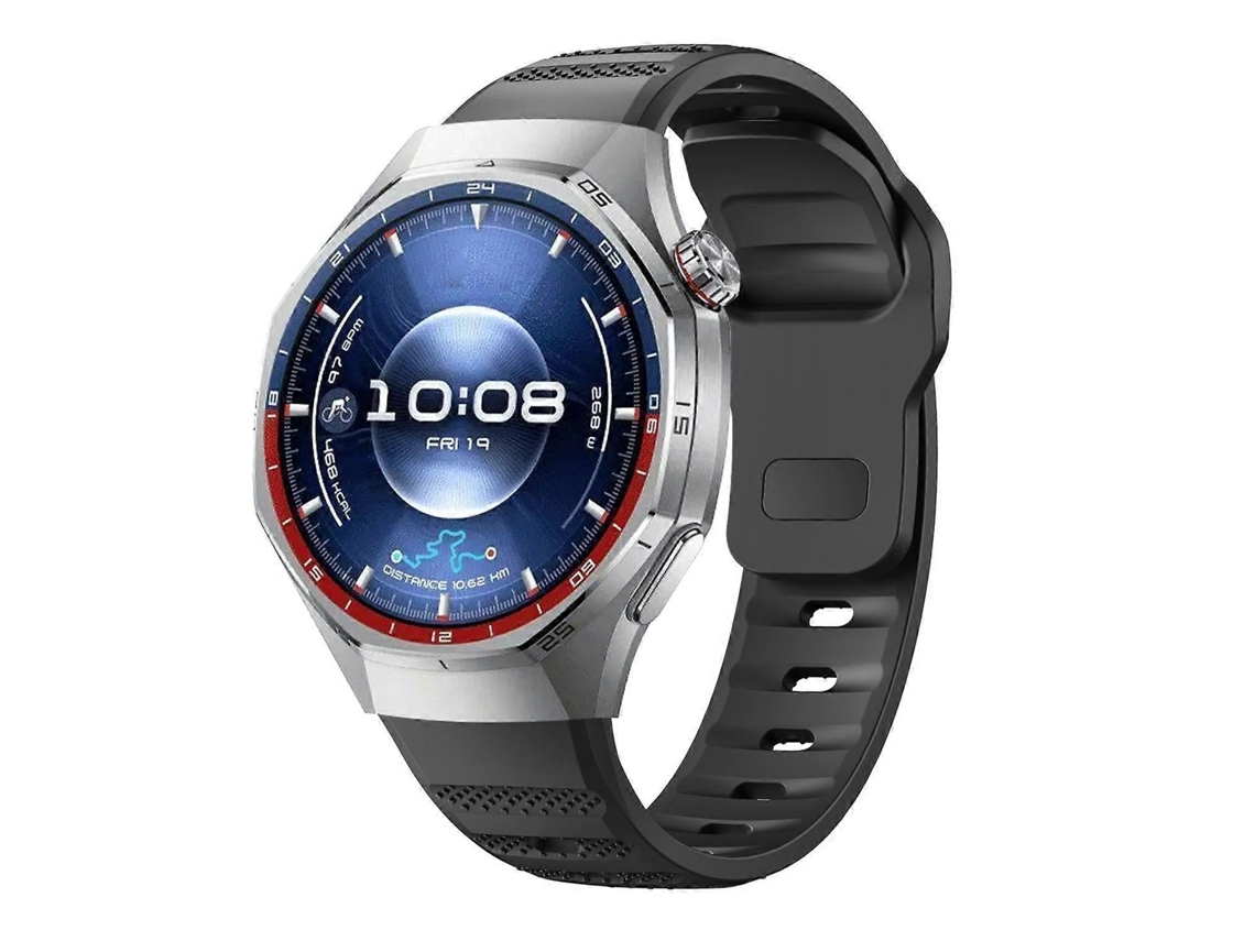 Pulseira Esportiva De Silicone Texturizado Com Fecho Reverso Para Huawei Watch Gt 6 Pro