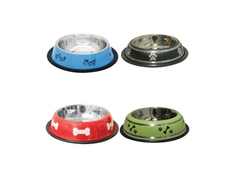 Comedouro para Cães SUINGA (Aço Inoxidável - Multicor)