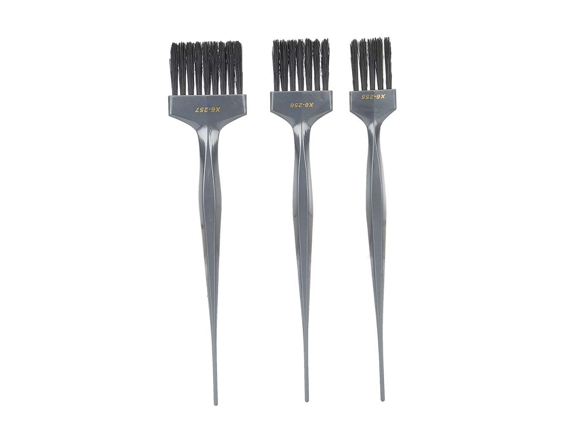 Pincel De Tintura De Cabelo Portátil Para Barbearia E Salão Ferramenta De Estilo Com 3 Peças