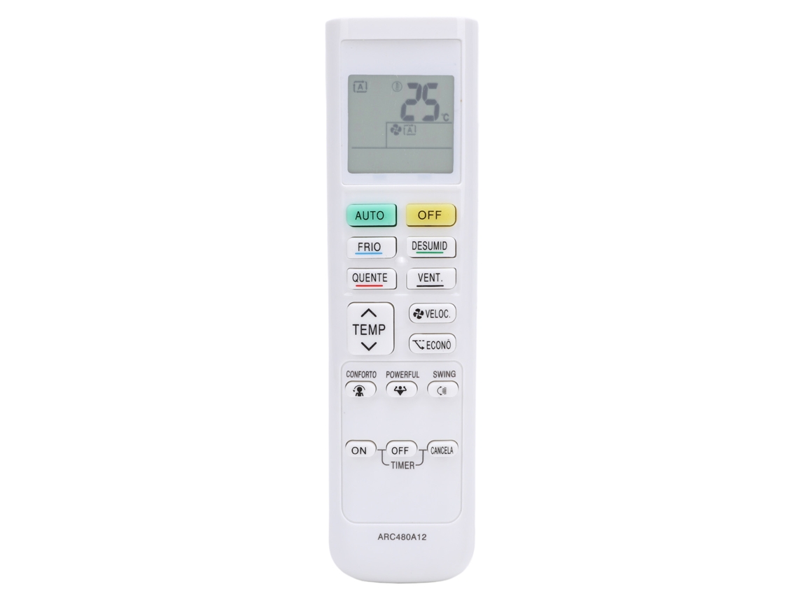 Controle Remoto Para Ar Condicionado Arc480a12 Substituto Arc480a11 Arc480a13 Arc480a9 Arc480a49 Arc480a53 Arc480a55