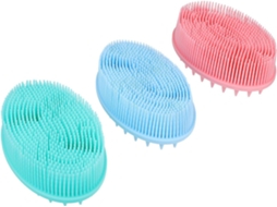 Lurelia Pack De 3 Escovas De Banho Para Bebé, Silicone Macio E Massagem Suave, Banho Relaxante