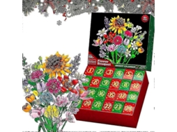 Calendário De Contagem Regressiva Para O Natal Com Buquê De Flores - 24 Dias De Surpresas Para Crianças 6+