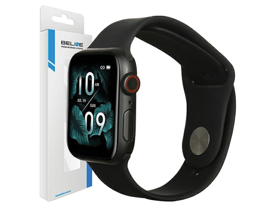 Pulseira de silicone Beline para Apple Watch 38 40 41 mm preta fácil de colocar
