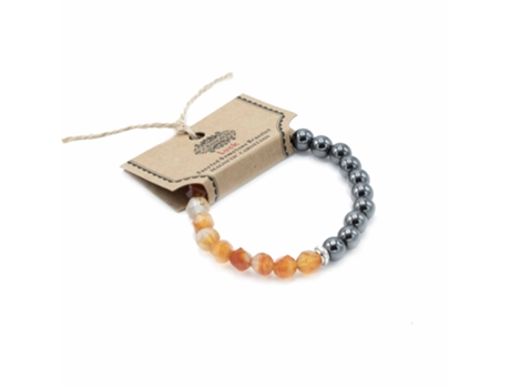 Pulseira de Pedra Natural Cornalina Magnética Unidade
