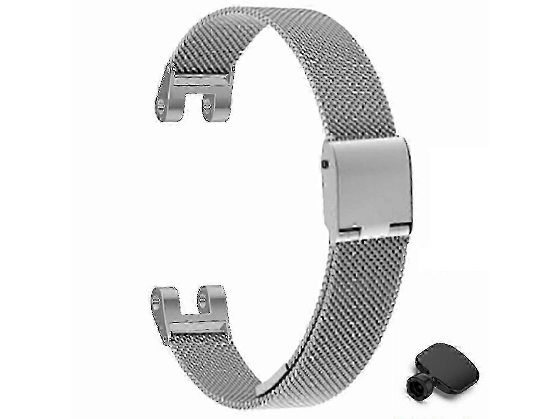 Pulseira De Metal Em Malha Milanesa Com Ferramenta De Instalação Para Smartwatch Garmin Lily.