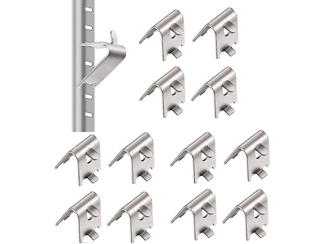 10 Peças de Clips de Prateleira de Freezer em Aço Inoxidável 304 Suporte para Geladeira Comercial Refrigerador
