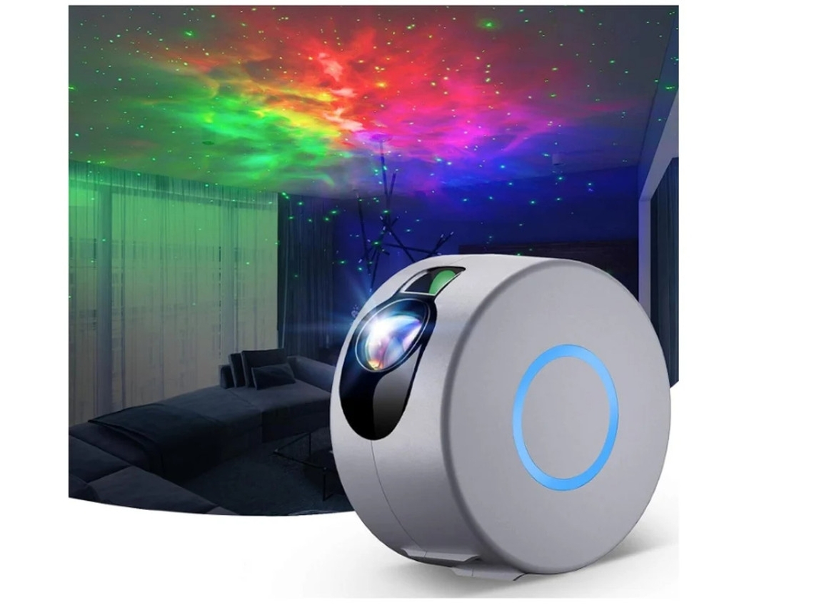 Projetor Ambiente Led Yizhood Controle Remoto Crianças Cinza