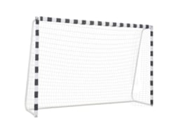 Baliza de futebol VIDAXL Branco Metal (300 x 200 x 90 cm)
