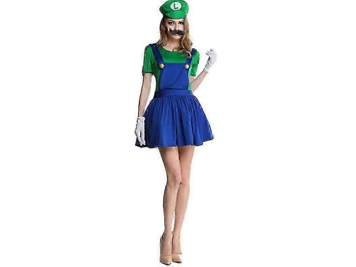 2026 fantasia de Cosplay Super Mario Luigi Adulto e Criança de Alta Qualidade para Festa de Carnaval e Halloween