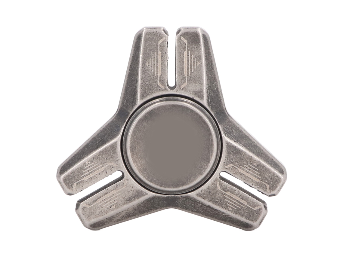 Giroscópio De Dedos De Metal Com Estrutura Triangular, Rolamento Estável, Brinquedo Anti-estresse Preto