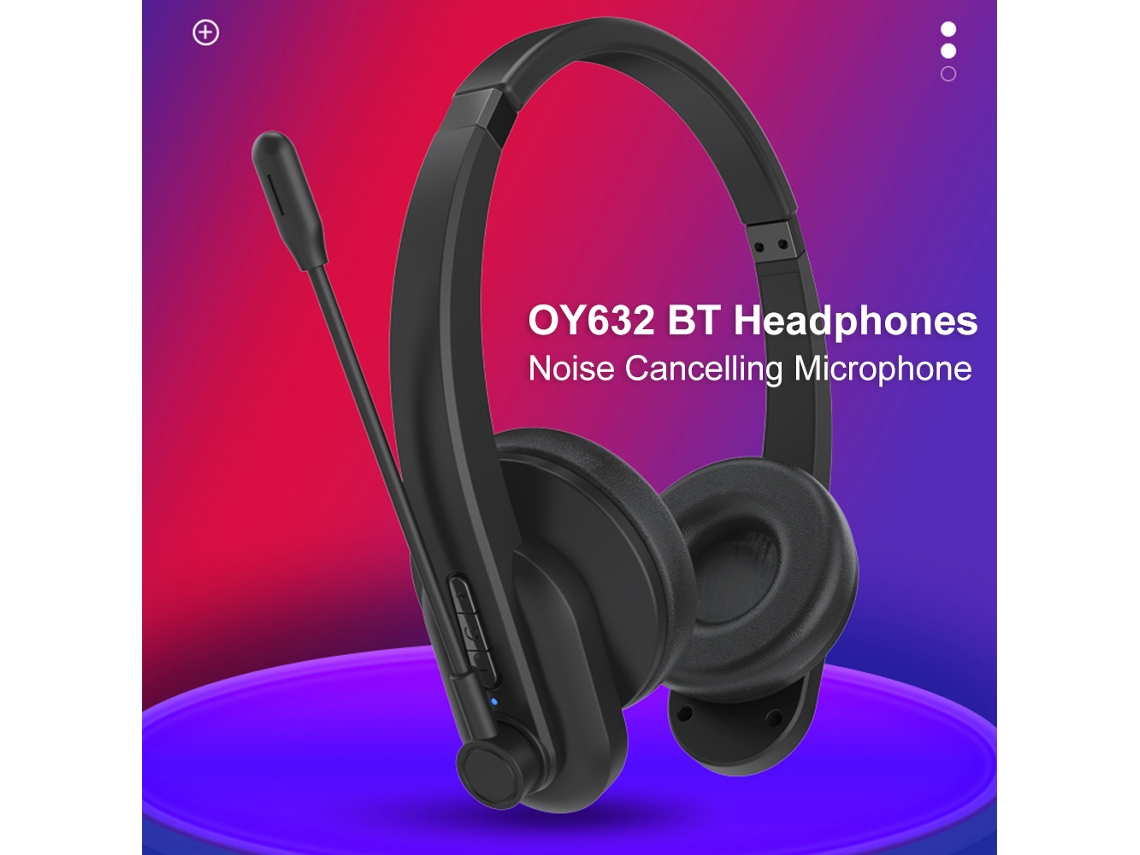 Aetheria fone de Ouvido Bluetooth Oy632 com Microfone Cancelamento de Ruído Head mounted para Celular Pc Tablet