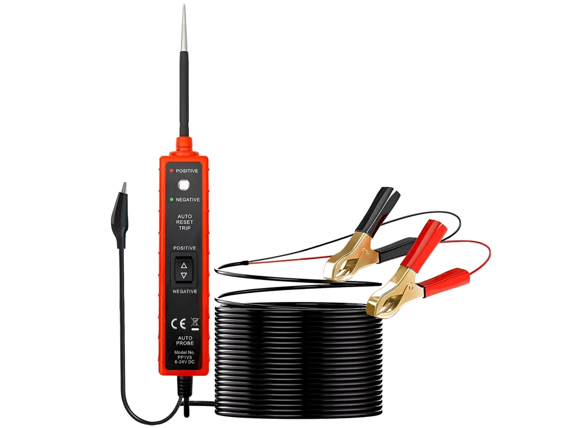 Ferramenta para teste de circuitos automotivos, localizador e detector de sistemas elétricos.