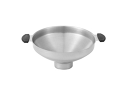 Funil Para Conservas Em Aço Inoxidável, Útil Na Cozinha, Com Alça E Abertura Larga Para Sólidos, Grãos E Produtos